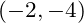 (-2,-4)